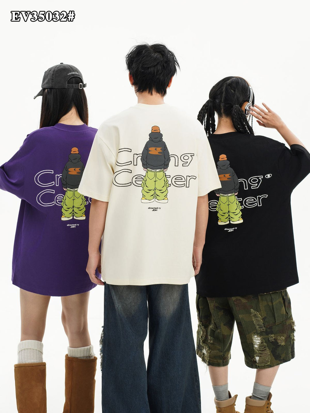 3D Puff Print Oversized T-Shirt