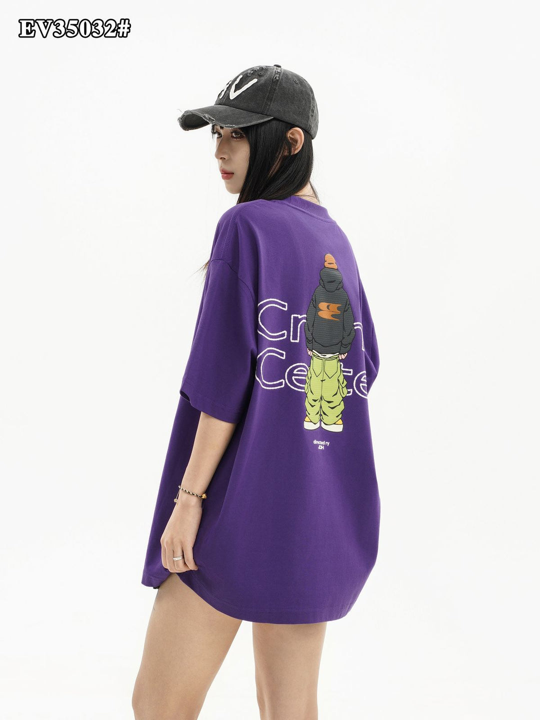 3D Puff Print Oversized T-Shirt