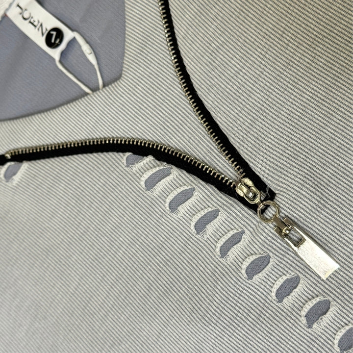 Rugged Zipper Oversized Cotton T-Shirt