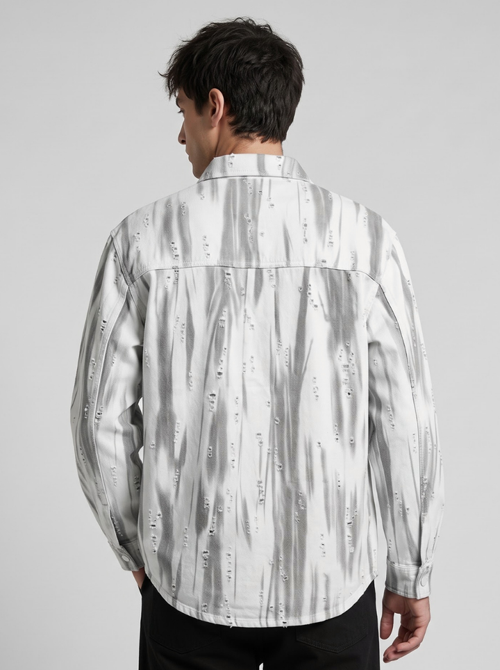 Premium Faded Stripe Denim Shirt