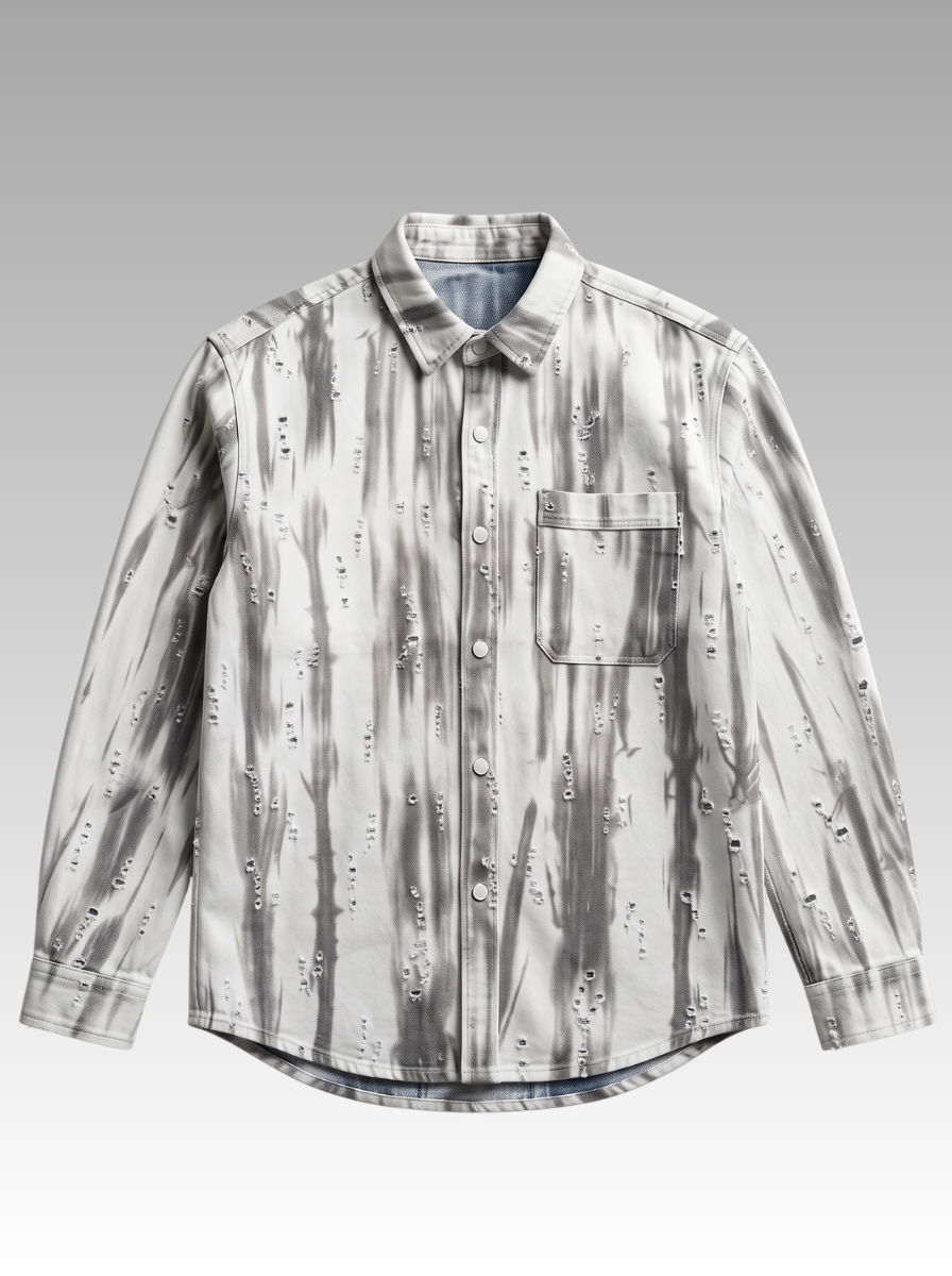 Premium Faded Stripe Denim Shirt