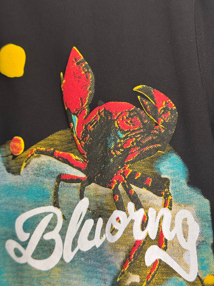 Crab Graphic Puff Print Oversized T-Shirt