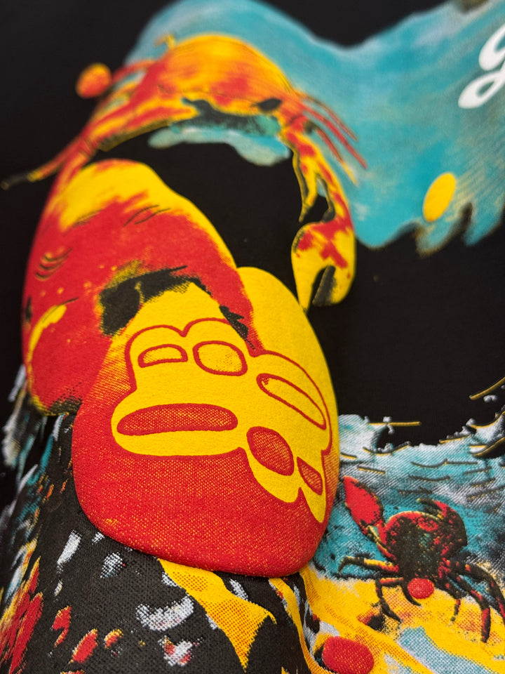 Crab Graphic Puff Print Oversized T-Shirt