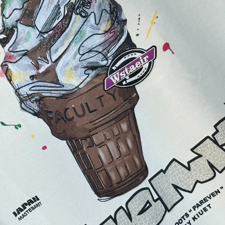 Ice Cream Embossed T-Shirt