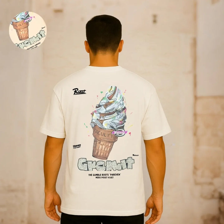 Ice Cream Embossed T-Shirt