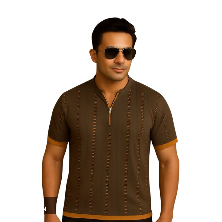 Rugged Zipper Oversized Cotton T-Shirt