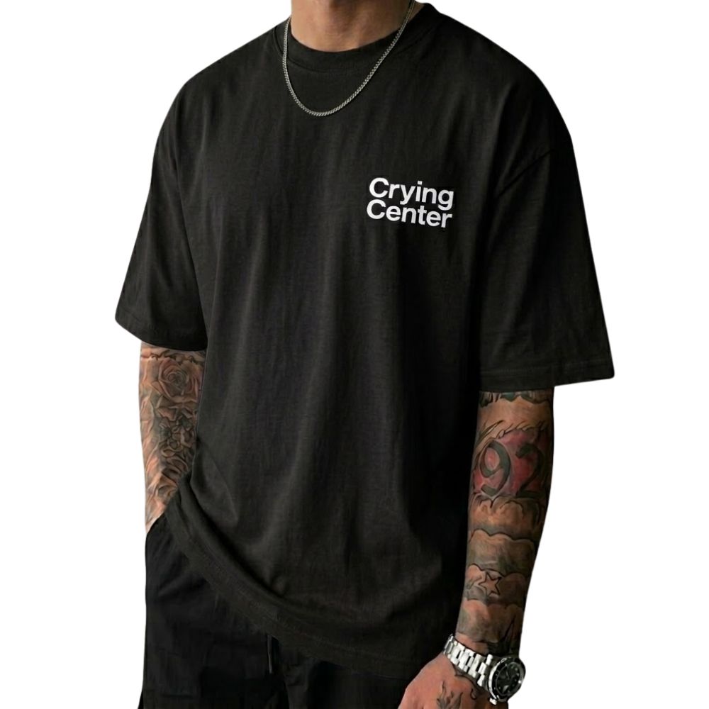 3D Puff Print Oversized T-Shirt