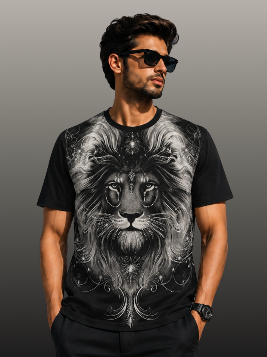 Lion Face Swarovski T-Shirt