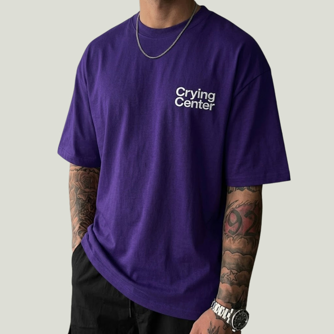 3D Puff Print Oversized T-Shirt
