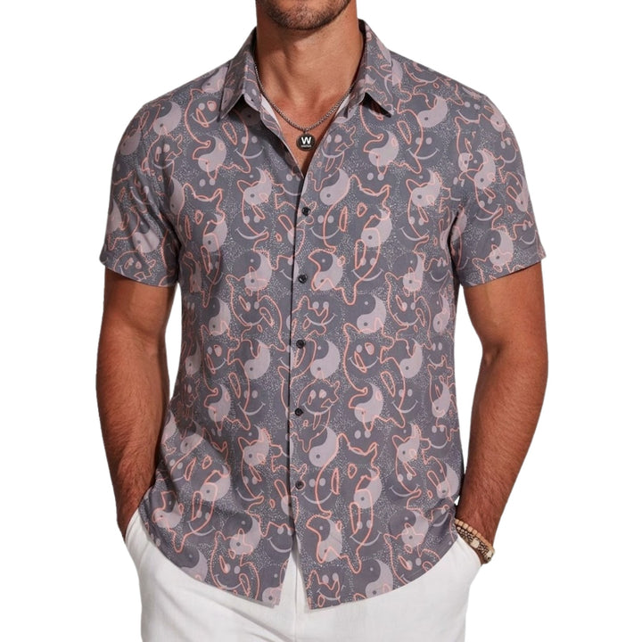 Mauve Grey Pop Art Shirt