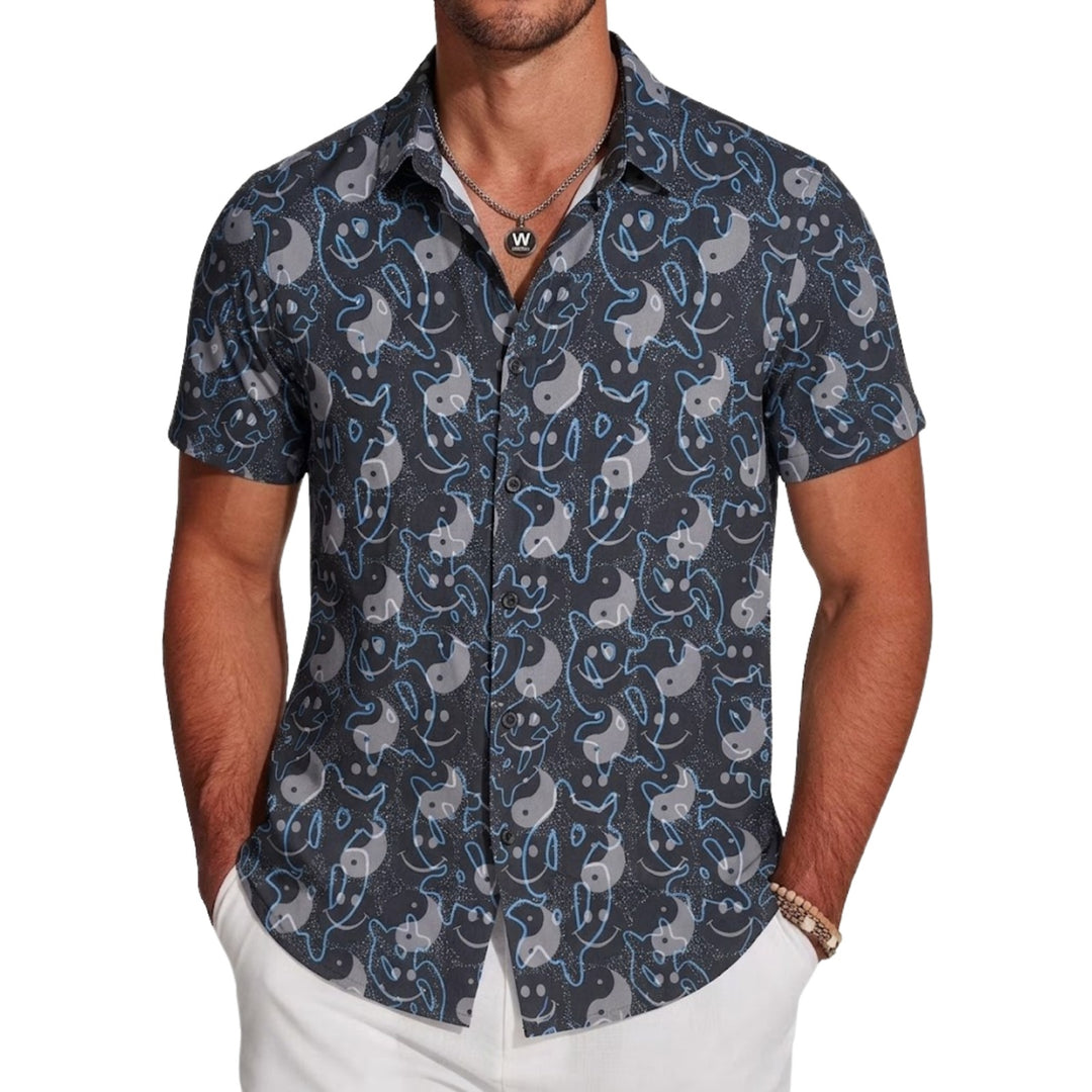 Mauve Grey Pop Art Shirt