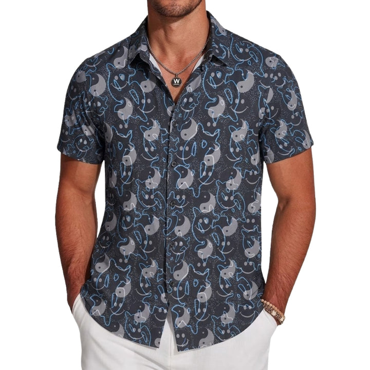 Mauve Grey Pop Art Shirt