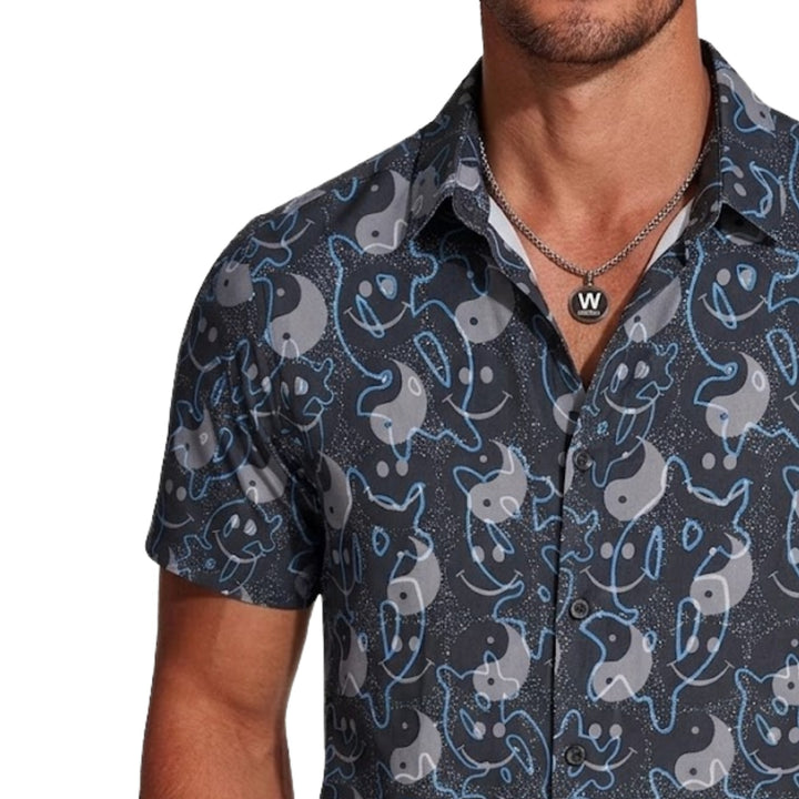 Mauve Grey Pop Art Shirt