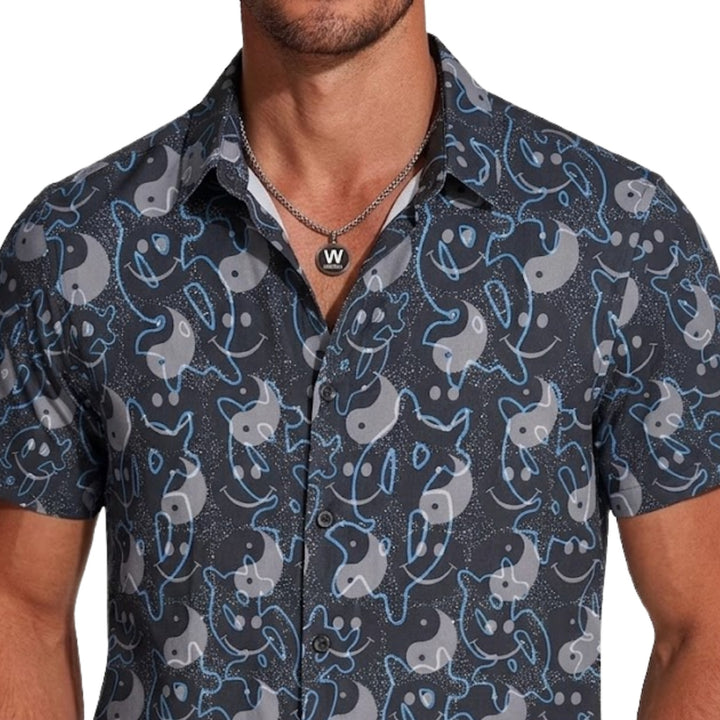 Mauve Grey Pop Art Shirt