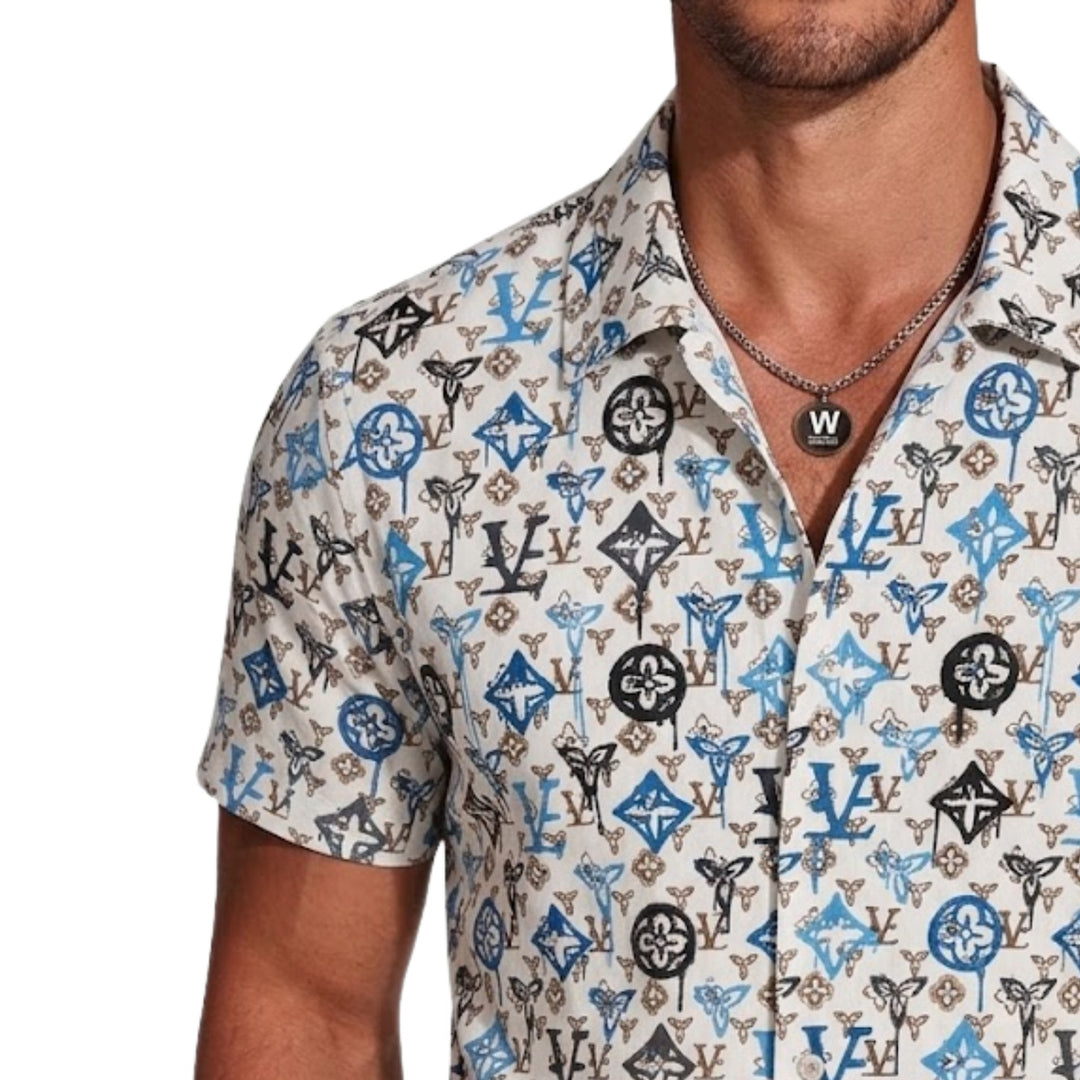Geometric Print Shirt