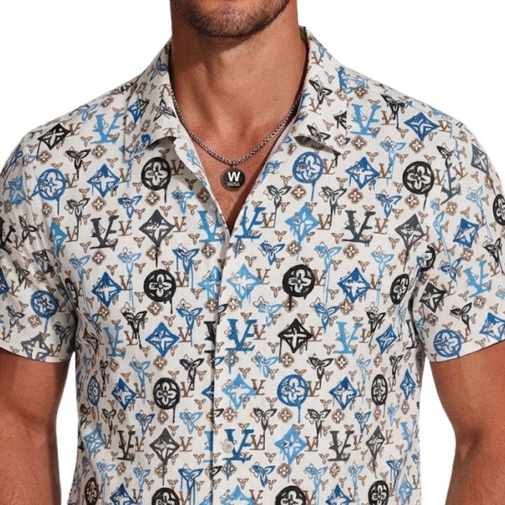 Geometric Print Shirt