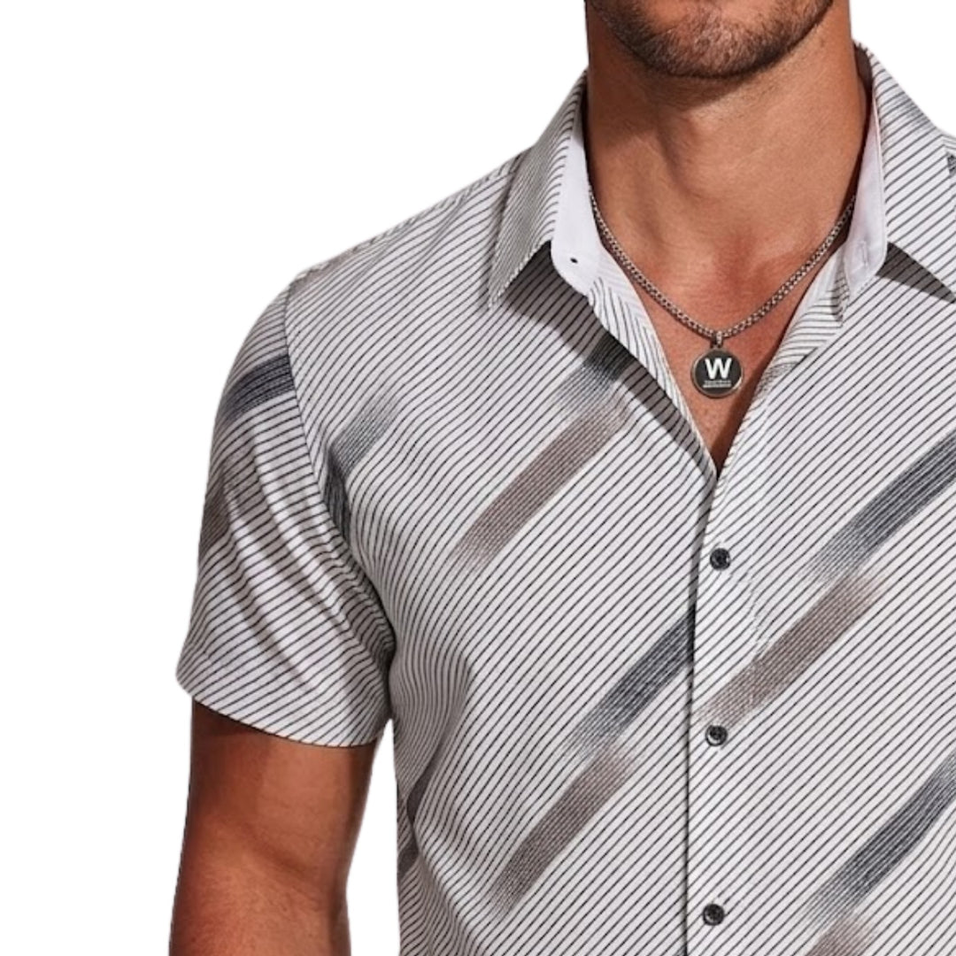 Textured Stripe Shirt
