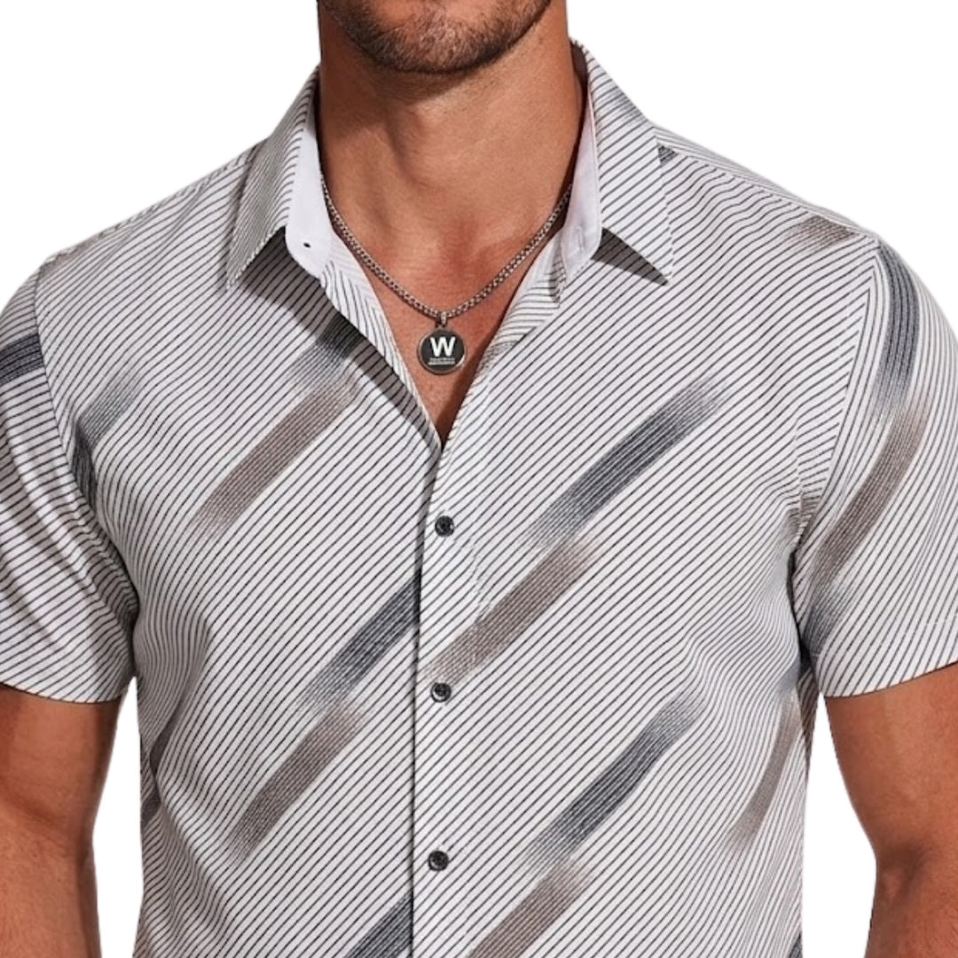 Textured Stripe Shirt