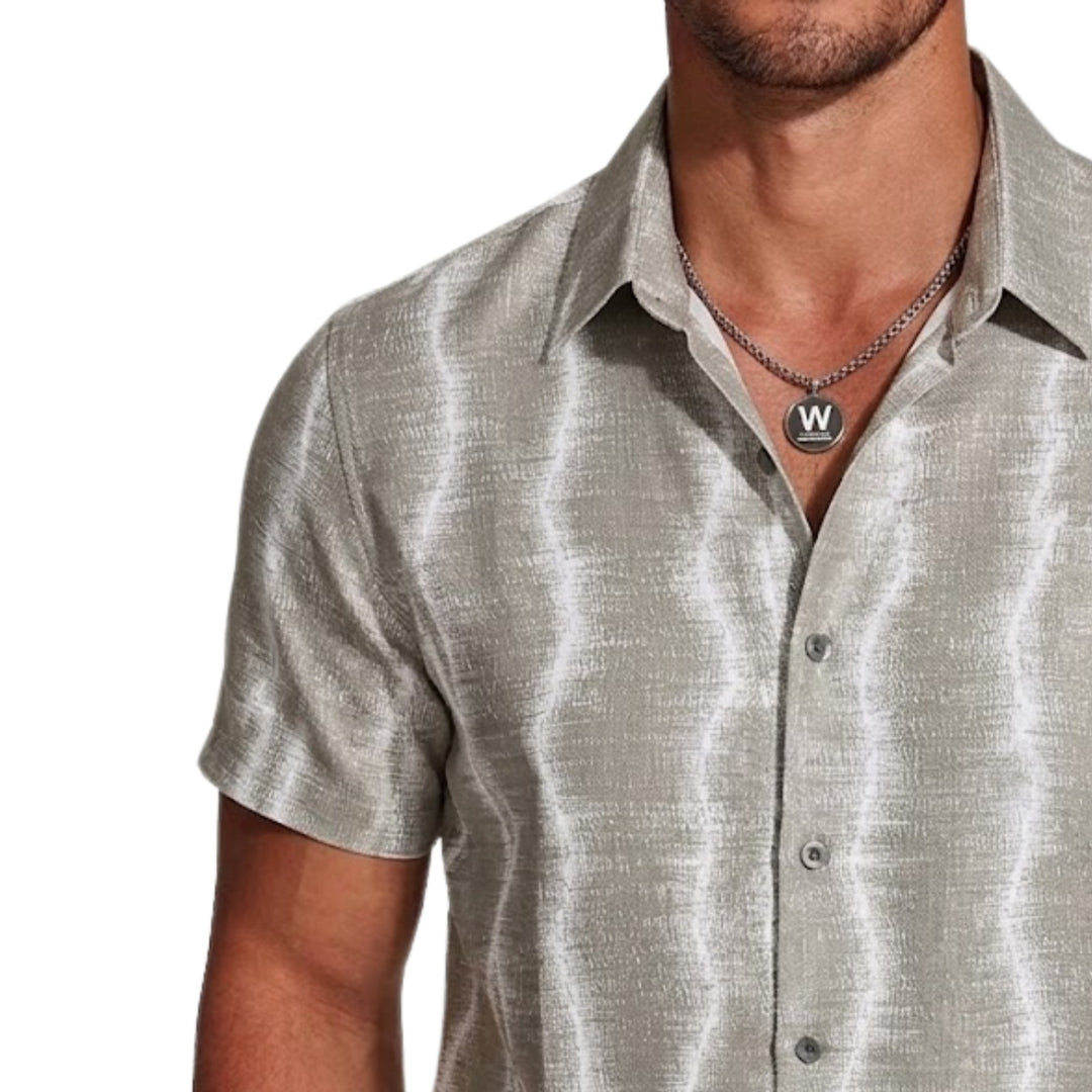 Kintsugi Wave Print Shirt