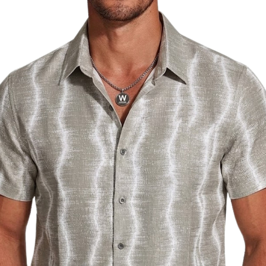 Kintsugi Wave Print Shirt
