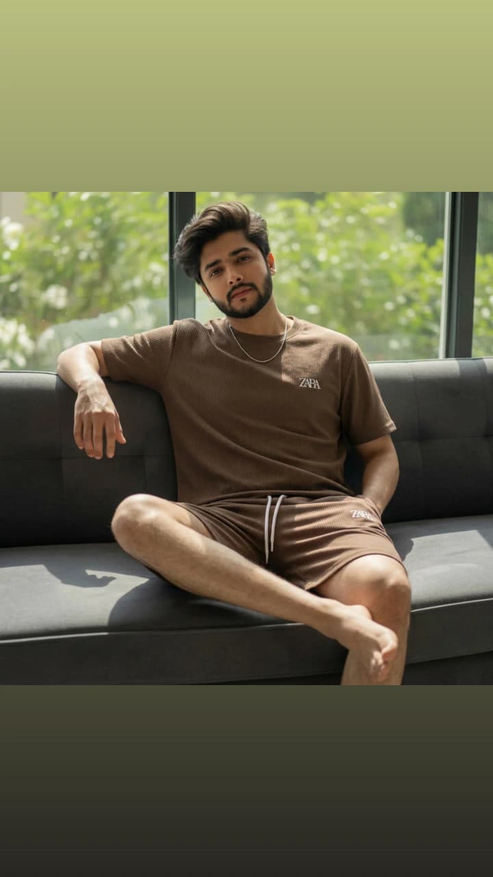 Ribbed T-Shirt &amp; Shorts Cordset