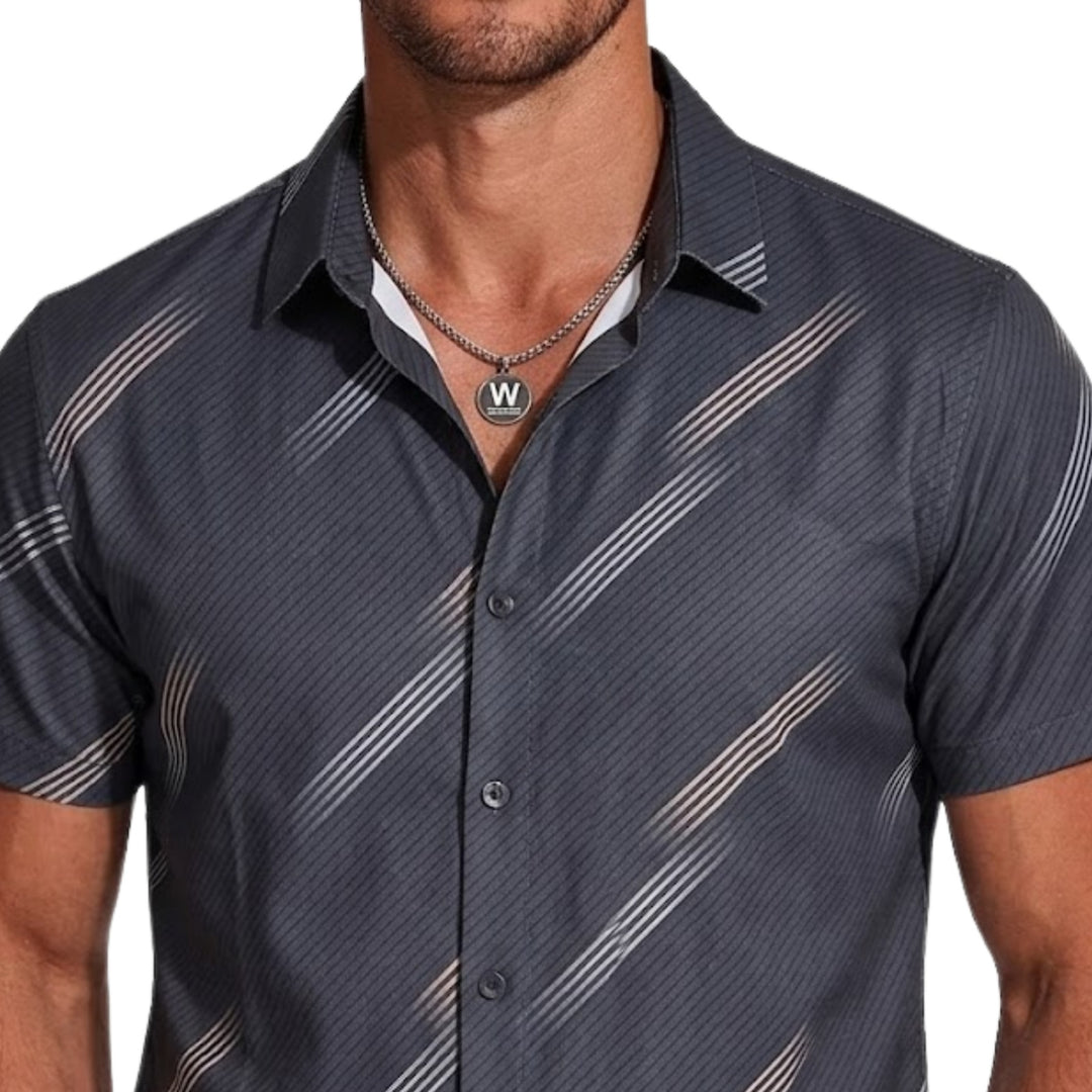Textured Stripe Shirt