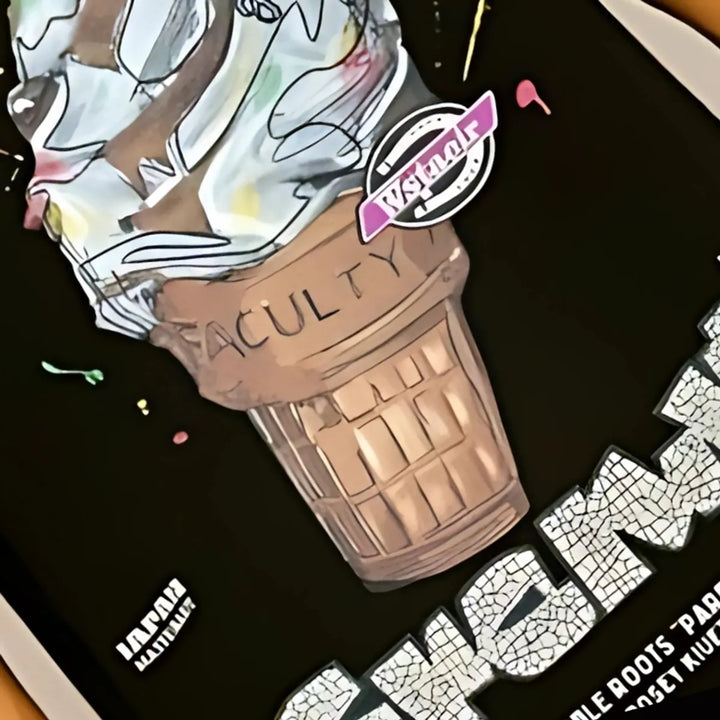 Ice Cream Embossed T-Shirt
